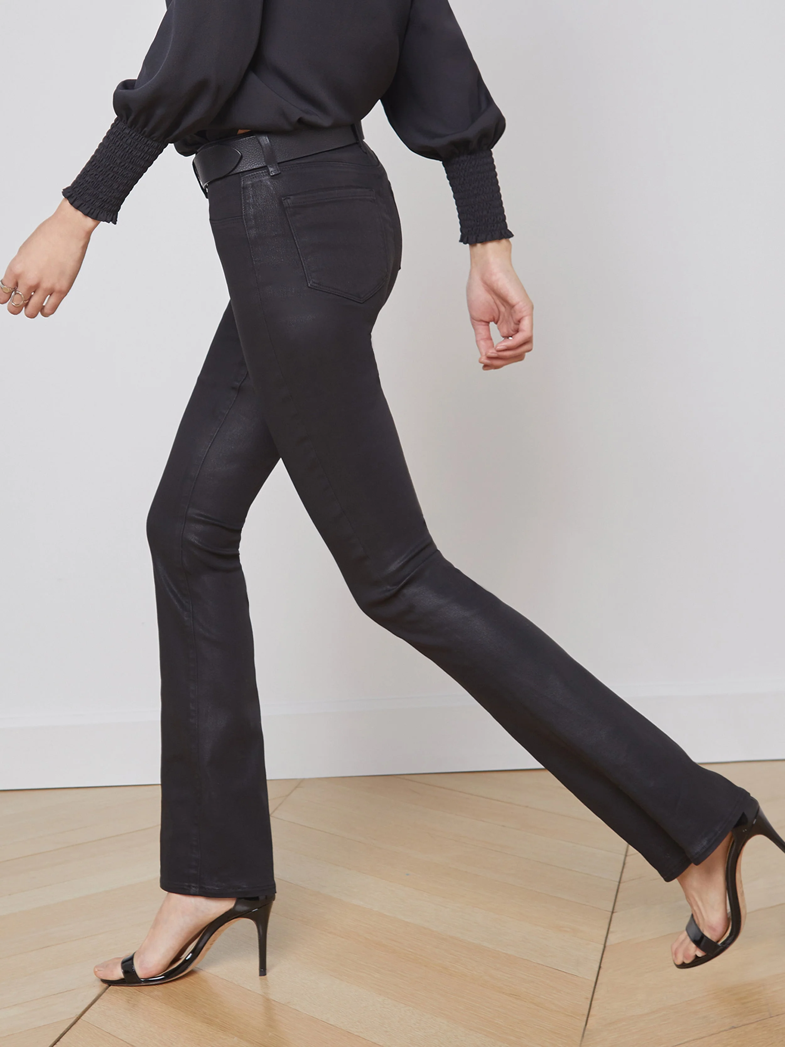 Selma Coated Bootcut Jean - Image 3